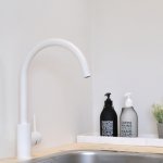 Hotbath Cobber Bateria zlewozmywakowa jednouchwytowa Matt White CB040.WH