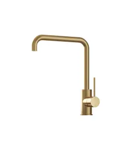 Hotbath Cobber Bateria zlewozmywakowa jednouchwytowa Brushed Brass CB041.BB