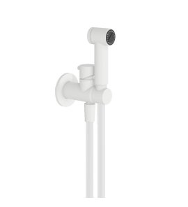 Hotbath Cobber Bidetka z uchwytem ściennym i zaworem - element zewnętrzny Matt White KHDS3.WH