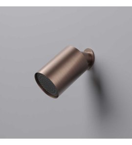 Hotbath Cobber Głowica prysznicowa ścienna 1-strumieniowa Brushed Copper PVD M471.BCP