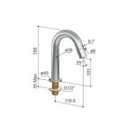 Hotbath Cobber Kran do zimnej wody Brushed Brass U001.BB