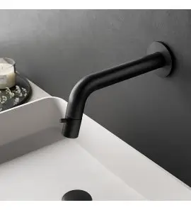 Hotbath Cobber Kran ścienny do zimnej wody Matt black UW001.BL