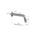 Hotbath Cobber Kran ścienny do zimnej wody Matt White UW001.WH