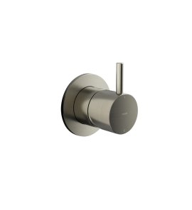 Hotbath Cobber Mieszacz podtynkowy 2-drożny z funkcją odcinającą - element zewnętrzny Brushed Nickel CB111.GN