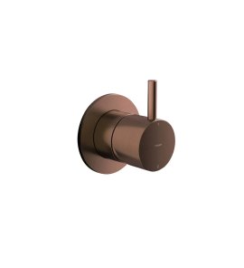 Hotbath Cobber Mieszacz podtynkowy 2-drożny z funkcją odcinającą - element zewnętrzny Brushed Copper PVD CB111.BCP