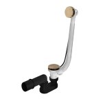 Hotbath Cobber Odpływ wannowy z przelewem Aged Brass P032.AB