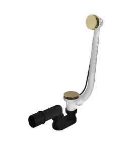 Hotbath Cobber Odpływ wannowy z przelewem Brushed Brass P032.BB