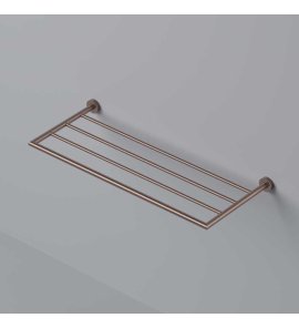 Hotbath Cobber Półka łazienkowa na ręczniki Brushed Copper PVD CBA25.BCP