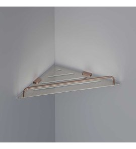 Hotbath Cobber Półka prysznicowa narożna Brushed Copper PVD CBA22.BCP