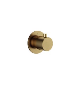 Hotbath Cobber Rozdzielacz 2-drożny - element zewnętrzny Brushed Brass CB7080.BB