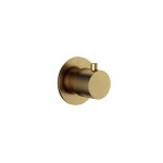 Hotbath Cobber Rozdzielacz 2-drożny - element zewnętrzny Brushed Brass CB7080.BB