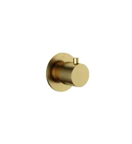 Hotbath Cobber Rozdzielacz 2-drożny - element zewnętrzny Brushed Brass PVD CB7080.BBP