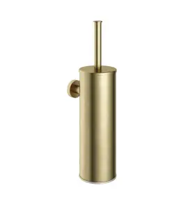 Hotbath Cobber Szczotka do WC ścienna Brushed Brass CBA11.BB