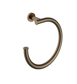 Hotbath Cobber Wieszak na ręcznik owalny Aged Brass CBA08.AB