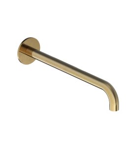 Hotbath Cobber Wylewka ścienna 220 mm Brushed Brass CB095-22.BB