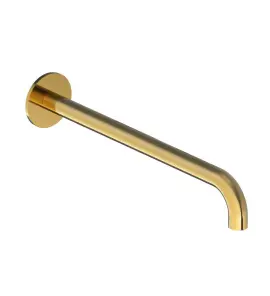 Hotbath Cobber Wylewka ścienna 300 mm Brushed Brass PVD CB095-30.BBP