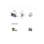 Hotbath Cobber Zawór odcinający element zewnętrzny Brushed Copper PVD CB010C.BCP