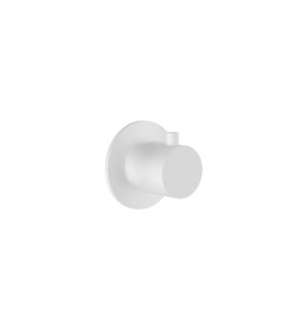 Hotbath Cobber Zawór odcinający podtynkowy - element zewnętrzny Matt White CB7068.WH