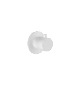 Hotbath Cobber Zawór odcinający podtynkowy - element zewnętrzny Matt White CB7068.WH