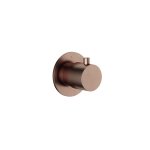 Hotbath Cobber Zawór odcinający podtynkowy - element zewnętrzny Brushed Copper PVD CB7068.BCP