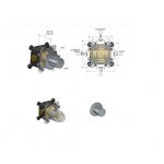 Hotbath Cobber Element podtynkowy zaworu podtynkowego HBCB7069