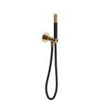 Hotbath Cobber Zestaw natryskowy z uchwytem i przyłączem Brushed Brass CB7502.BB
