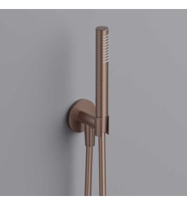 Hotbath Cobber Zestaw prysznicowy z przyłączem kątowym ścienny Brushed Copper PVD M445.BCP