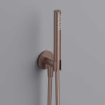 Hotbath Cobber Zestaw prysznicowy z przyłączem kątowym ścienny Brushed Copper PVD M445.BCP
