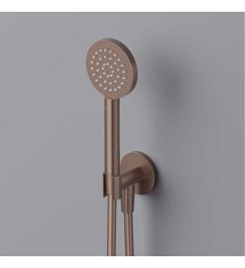 Hotbath Cobber Zestaw prysznicowy ścienny z wężem Brushed Copper PVD M448.BCP