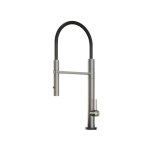 Hotbath Fellow Bateria kuchenna z wyciąganą wylewką dwufunkcyjną Steel Brushed FKM11.IX W MAGAZYNIE 