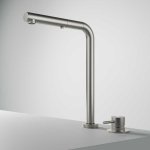 Hotbath Fellow Bateria kuchenna 2-otworowa Steel Brushed FKM31.IX