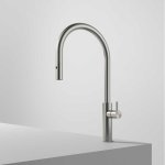 Hotbath Fellow Bateria kuchenna z wyciąganą wylewką dwufunkcyjną Steel Brushed FKM32.IX