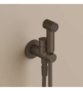 Hotbath Guy Bidetka z uchwytem ściennym i zaworem - element zewnętrzny Tuscan Bronze KHDS3.TB