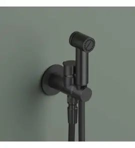 Hotbath Guy Bidetka z uchwytem ściennym i zaworem - element zewnętrzny Matt Black PVD KHDS3.MBP