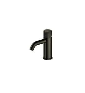 Hotbath Guy Diamond Bateria umywalkowa jednouchwytowa Matt Black PVD GY003D.MBP