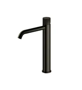 Hotbath Guy Diamond Bateria umywalkowa jednouchwytowa Wysoka Matt Black PVD GY003HD.MBP