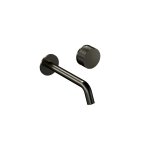 Hotbath Guy Diamond Bateria umywalkowa podtynkowa 200 mm - element zewnętrzny Matt Black PVD GY005D-20.MBP