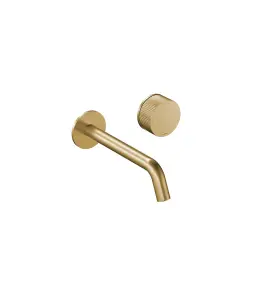 Hotbath Guy Diamond Bateria umywalkowa podtynkowa 200 mm - element zewnętrzny Brushed Brass PVD GY005D-20.BBP