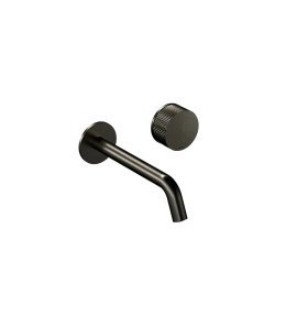 Hotbath Guy Diamond Bateria umywalkowa podtynkowa 200 mm - element zewnętrzny Matt Black PVD GY005D-20.MBP