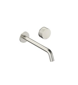 Hotbath Guy Diamond Bateria umywalkowa podtynkowa 250 mm - element zewnętrzny Brushed Nickel GY005D-25.GN