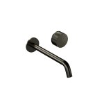 Hotbath Guy Diamond Bateria umywalkowa podtynkowa 250 mm - element zewnętrzny Matt Black PVD GY005D-25.MBP