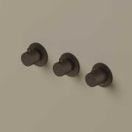 Hotbath Guy Diamond Bateria natryskowa termostatyczna podtynkowa 2-drożna 3-uchwytowa - element zewnętrzny Tuscan Bronze GY7067D.TB