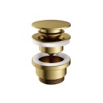 Hotbath Guy Korek umywalkowy typu klik klak Brushed Brass PVD P710.BBP