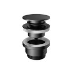 Hotbath Guy Korek umywalkowy typu klik klak Matt Black PVD P710.MBP