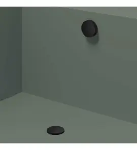 Hotbath Guy Odpływ wannowy z przelewem Matt Black PVD P032.MBP