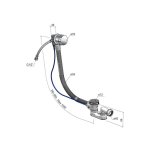 Hotbath Guy Odpływ wannowy z przelewem Tuscan Bronze P033.TB