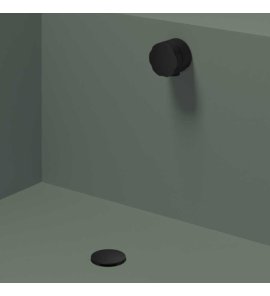 Hotbath Guy Odpływ wannowy z przelewem Matt Black PVD P033.MBP