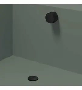 Hotbath Guy Odpływ wannowy z przelewem Matt Black PVD P033.MBP