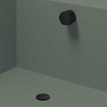 Hotbath Guy Odpływ wannowy z przelewem Matt Black PVD P033.MBP