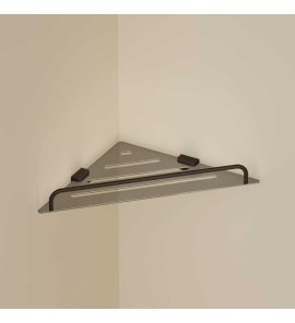 Hotbath Guy Półka prysznicowa narożna Tuscan Bronze CBA22.TB